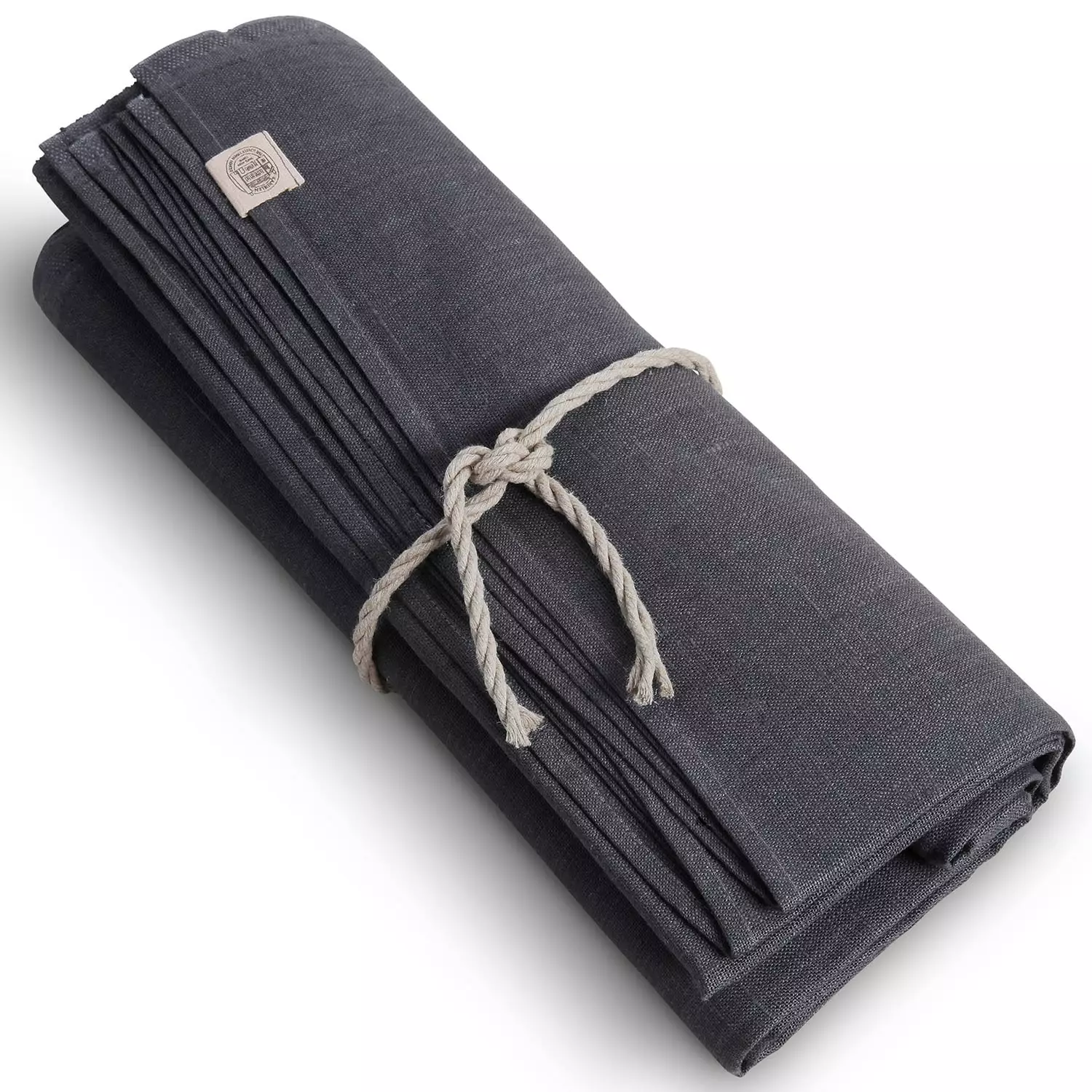 Lovely Linen Classic Runde Tischdecke Ø170 Cm, Grafitfarben 1 Lovely Linen Classic Runde Tischdecke Ø170 Cm, Grafitfarben