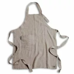 Lovely Linen Lovely Button Apron Jeep Green Schürze Natural Beige
