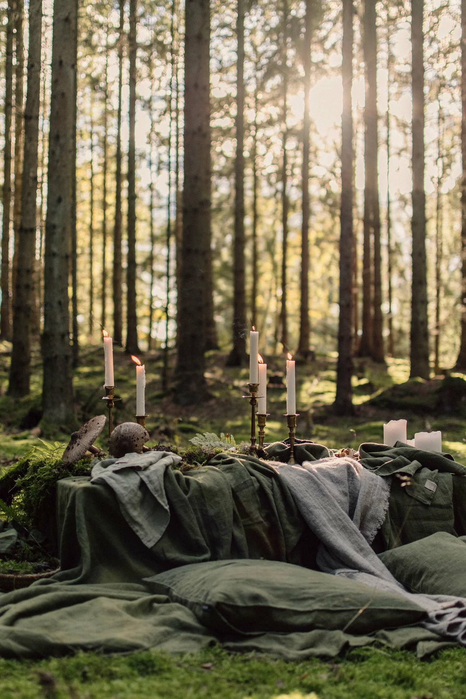 Lovely Linen Lovely Tischdecke 145x300 Cm, Jeep Green 4 Lovely Linen Lovely Tischdecke 145x300 Cm, Jeep Green – Bild 4