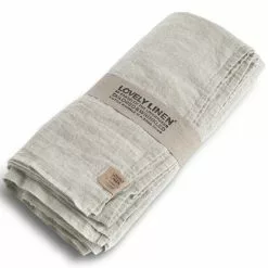 Lovely Linen Lovely Tischdecke 145x300 Cm, Hellgrau