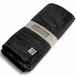 Lovely Linen Lovely Tischdecke 145x300 Cm, Dunkelgrau