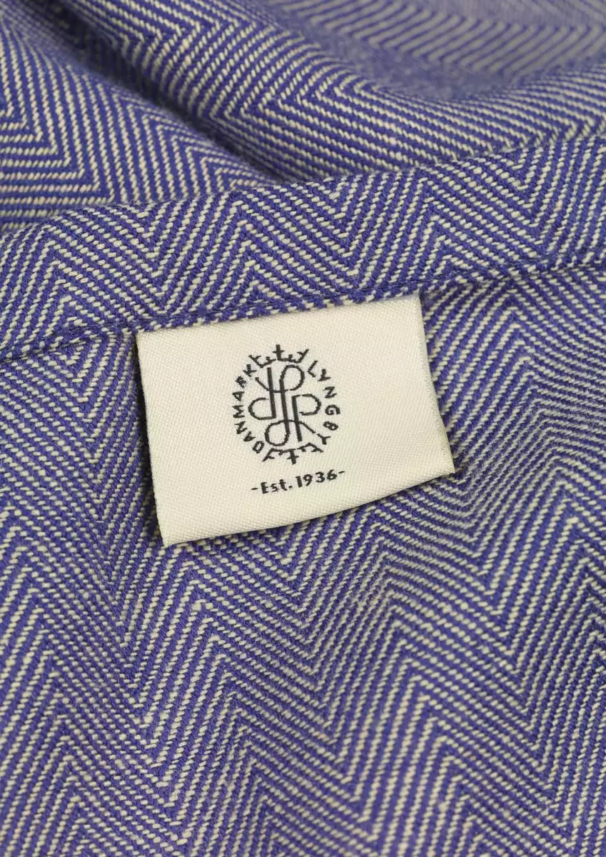 Lyngby Porcelæn Herringbone Tischdecke Blau, 150x270 Cm 3 Lyngby Porcelæn Herringbone Tischdecke Blau, 150x270 Cm – Bild 3