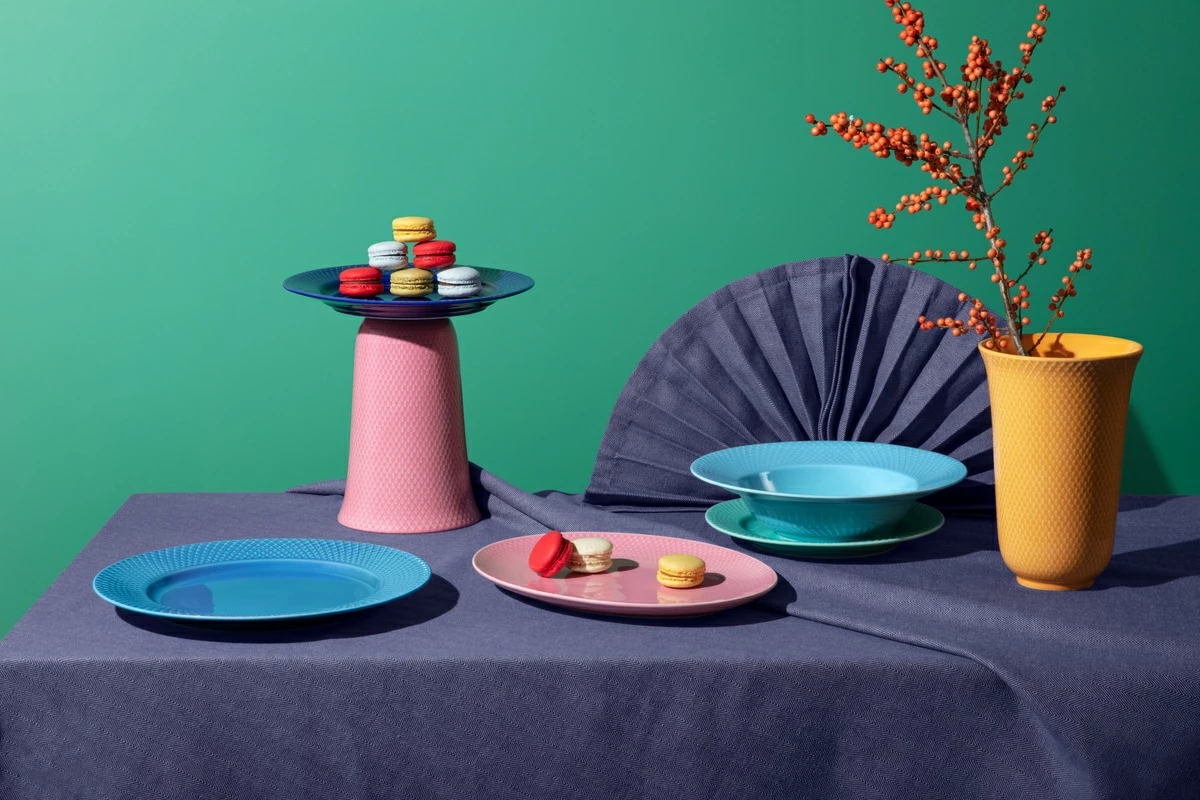 Lyngby Porcelæn Herringbone Tischdecke Blau, 150x220 Cm 5 Lyngby Porcelæn Herringbone Tischdecke Blau, 150x220 Cm – Bild 5