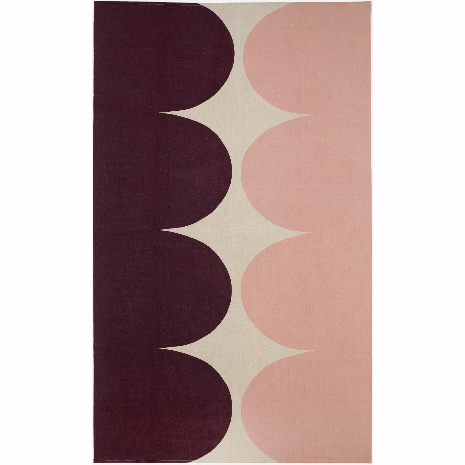 Marimekko Härkä Tischdecke 140x245 Cm, Linen / Burgunderrot 1 Marimekko Härkä Tischdecke 140x245 Cm, Linen / Burgunderrot