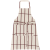 Marimekko Tiiliskivi Schürze, Linen / Dunkelrot