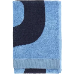 Marimekko Seireeni Hellblau/Dunkelblau Gästehandtuch, 30x50 Cm