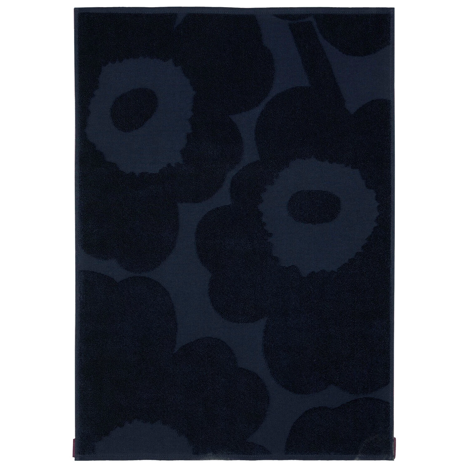 Marimekko Unikko Handtuch 50x70 Cm, Dunkelblau 2 Marimekko Unikko Handtuch 50x70 Cm, Dunkelblau – Bild 2