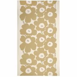 Marimekko Unikko Tischdecke Off-white/Beige, 140x250 Cm -Kindertextilien Verkäufe marimekko unikko tablecloth 140x250cm 1