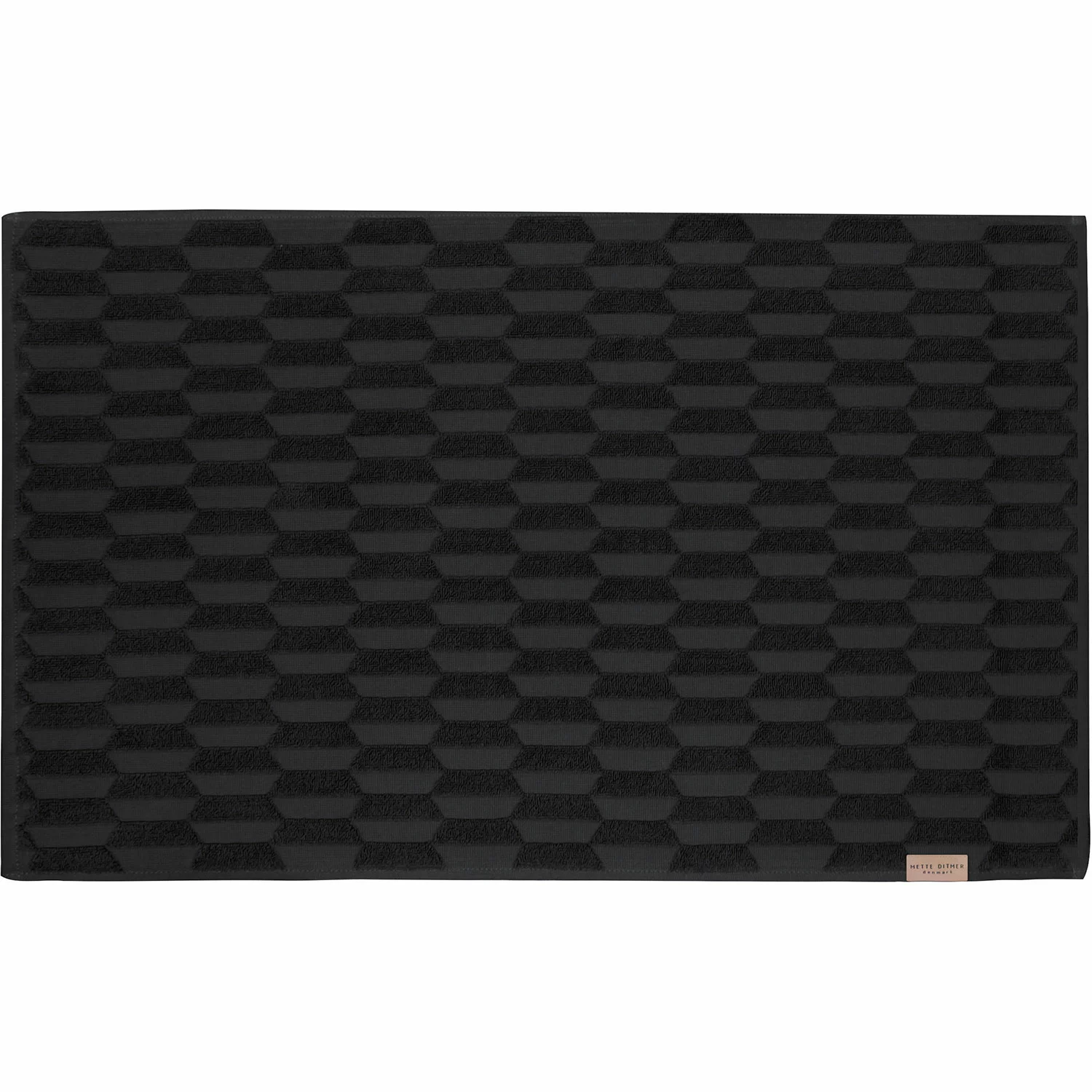 Mette Ditmer GEO Badematte 80x50 Cm, Schwarz 1 Mette Ditmer GEO Badematte 80x50 Cm, Schwarz