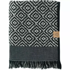 Mette Ditmer Morocco Bath Towel 70x135 Cm, Black/White