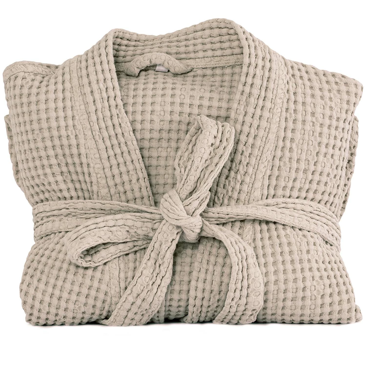 Mille Notti Cialda Bademantel Hellbraun, S/M 1 Mille Notti Cialda Bademantel Hellbraun, S/M