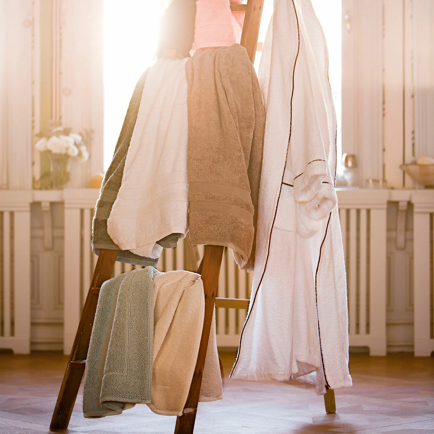 Mille Notti Fontana Handtuch 70x140cm, Ivory EKO 3 Mille Notti Fontana Handtuch 70x140cm, Ivory EKO – Bild 3