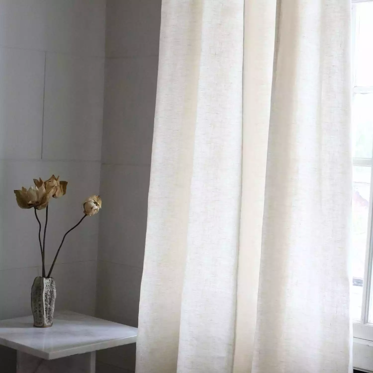 Mimou Crisp Vorhang Leinen Cashmere Beige, 130x250 Cm 1 Mimou Crisp Vorhang Leinen Cashmere Beige, 130x250 Cm