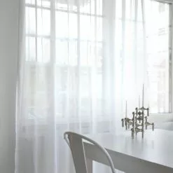 Mimou Grace Vorhang Doppelt Breite 290x250 Cm, Weiß