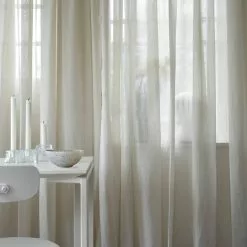 Mimou Grace Vorhang Doppelt Breite 290x250 Cm, Natur