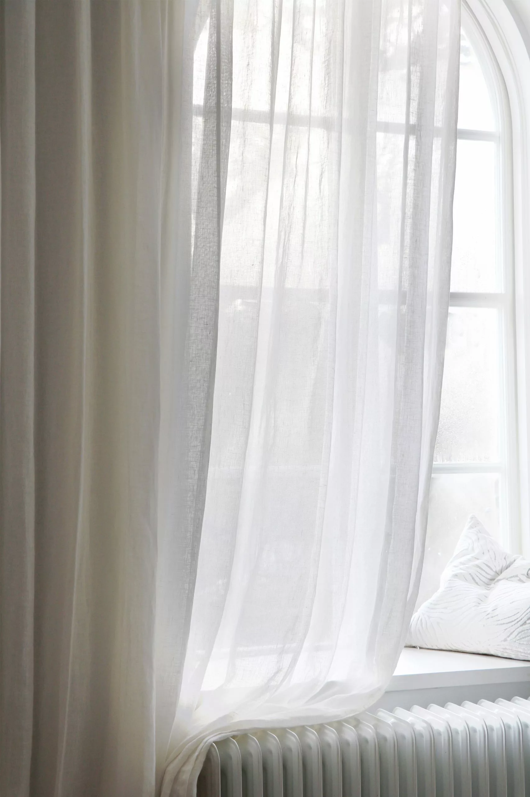 Mimou Kelly Vorhang Leinen Doppelte Breite Weiß, 293x250 Cm 2 Mimou Kelly Vorhang Leinen Doppelte Breite Weiß, 293x250 Cm – Bild 2