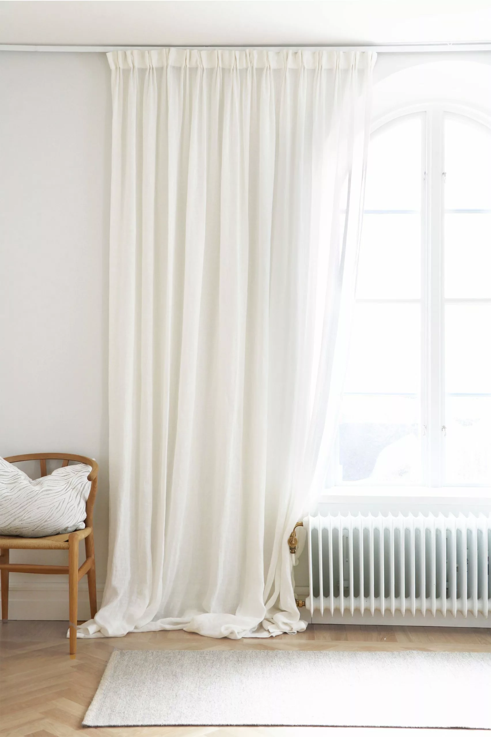 Mimou Kelly Vorhang Leinen Doppelte Breite Weiß, 293x290 Cm 4 Mimou Kelly Vorhang Leinen Doppelte Breite Weiß, 293x290 Cm – Bild 4