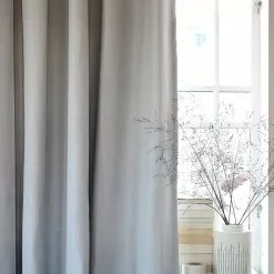 Mimou Hotel-Verdunkelungsvorhang Doppelt Breite, Grau, 290x250 Cm
