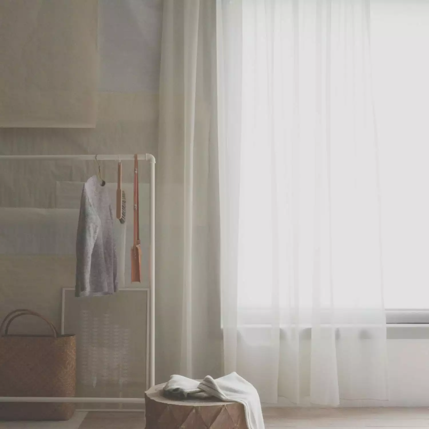 Mimou Skir Vorhang 289x290 Cm, Greige 1 Mimou Skir Vorhang 289x290 Cm, Greige