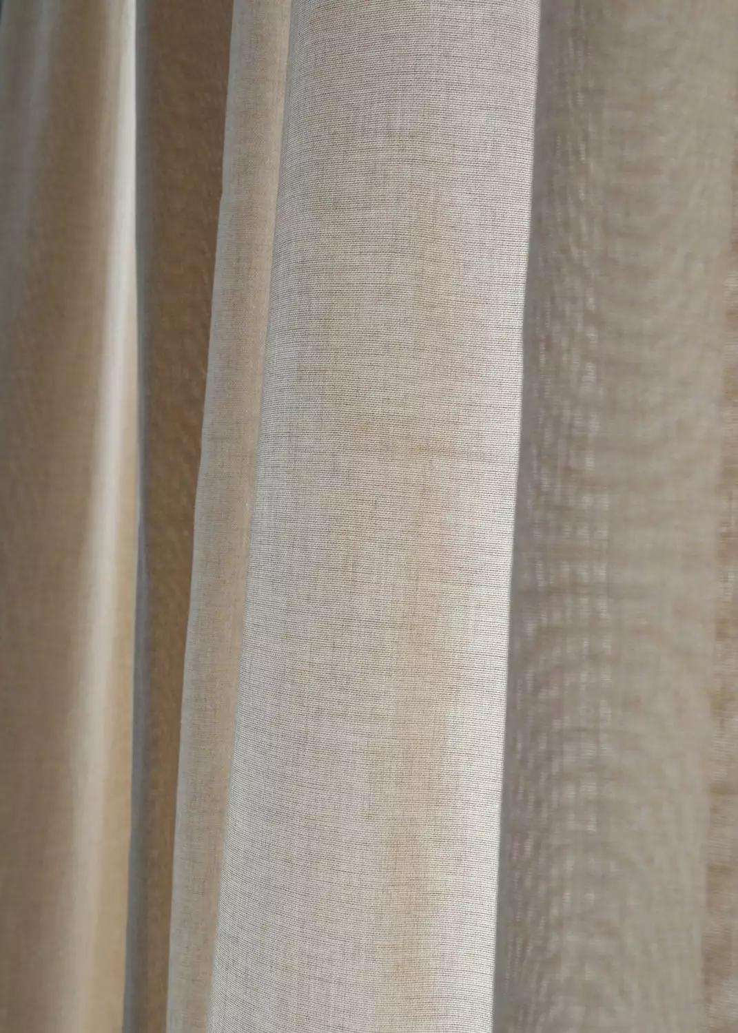 Mimou Vivi Vorhang Recycelt Stoff Doppelt Breite, Sand, 290x250 Cm 2 Mimou Vivi Vorhang Recycelt Stoff Doppelt Breite, Sand, 290x250 Cm – Bild 2