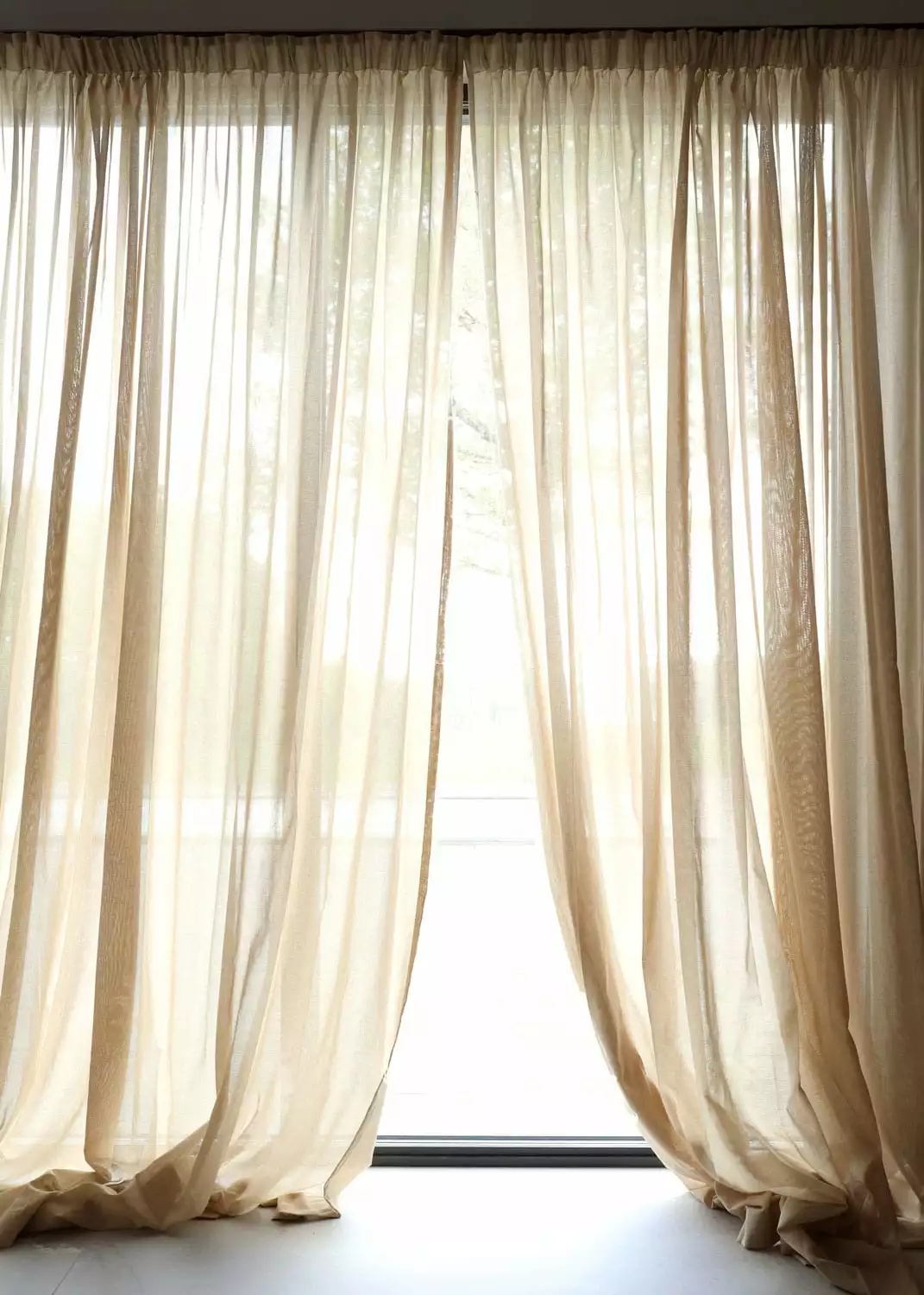 Mimou Vivi Vorhang Recycelt Stoff Doppelt Breite, Sand, 290x250 Cm 3 Mimou Vivi Vorhang Recycelt Stoff Doppelt Breite, Sand, 290x250 Cm – Bild 3