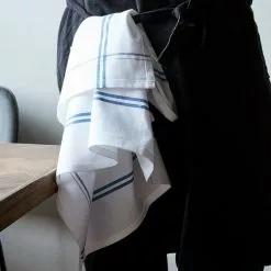 Nicolas Vahé Amow Küchenhandtuch 2-er Set, Weiß/Blau -Kindertextilien Verkäufe nicolas vahe tea towels amow white blue 2 pcs 2