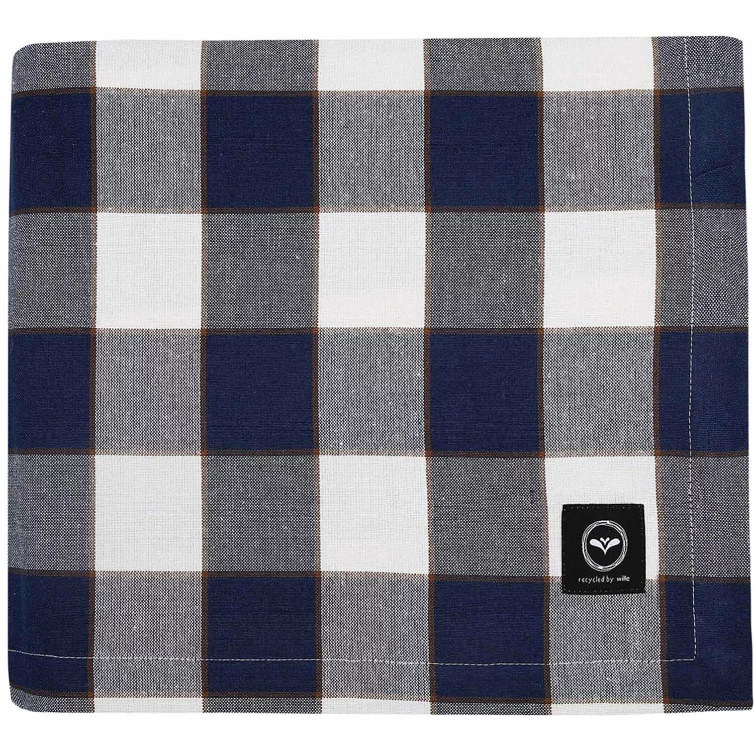 Recycled By Wille Ted Tischdecke 140x250 Cm, Denim Blue 1 Recycled By Wille Ted Tischdecke 140x250 Cm, Denim Blue