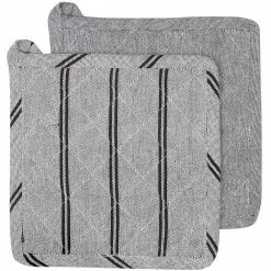 Recycled By Wille Agda Ofenhandschuh 2-er Set, Braun/Beige