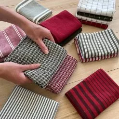 Recycled By Wille Astrid Geschirrtuch 2-er Set 50x70 Cm, Olivgrün/Weiß 9 Recycled By Wille Astrid Geschirrtuch 2-er Set 50x70 Cm, Olivgrün/Weiß -Kindertextilien Verkäufe recycled by wille kokshandduk 2 pack astrid 50x70 bla vit vit bla 5