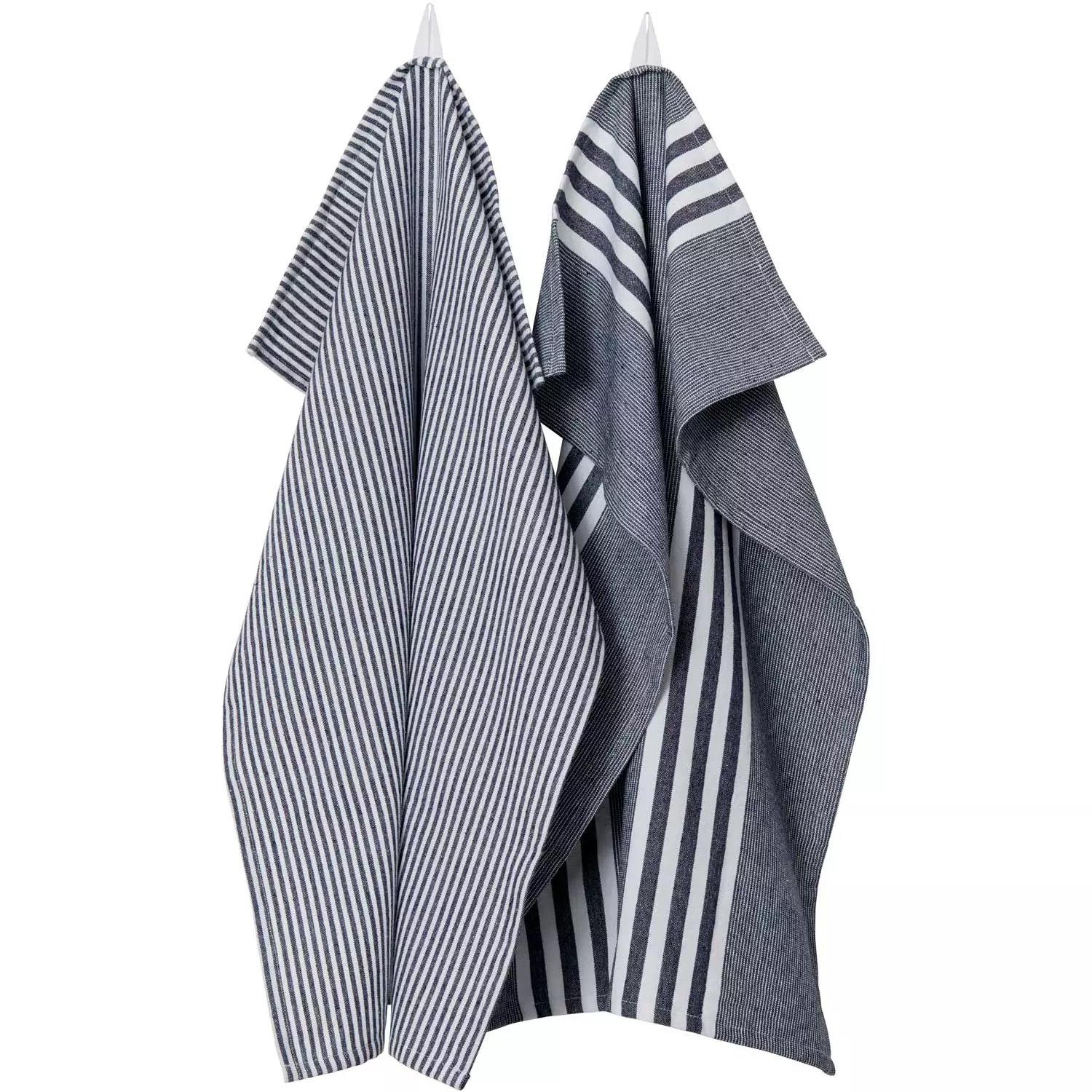 Recycled By Wille Ronja+ Robin Küchenhandtuch 50x70 Cm 2-er Set, Dunkelblau / Weiß 1 Recycled By Wille Ronja+ Robin Küchenhandtuch 50x70 Cm 2-er Set, Dunkelblau / Weiß