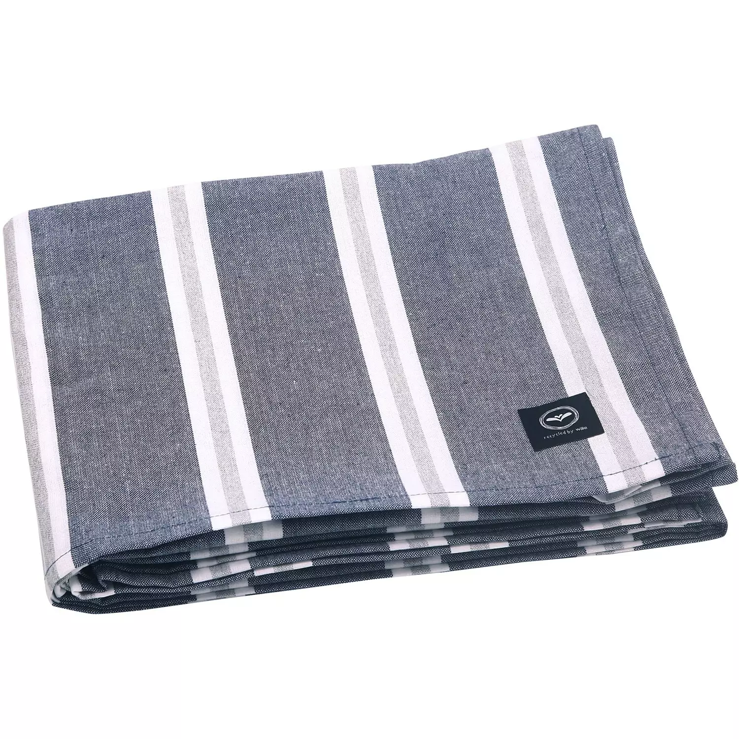 Recycled By Wille Svea Tischdecke 140x310 Cm, Marin / Weiß / Grau 1 Recycled By Wille Svea Tischdecke 140x310 Cm, Marin / Weiß / Grau