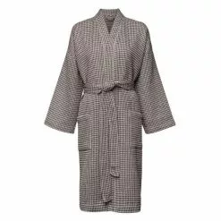 Recycled By Wille Wilma Bademantel Waffelartig Beige / Braun, S-M