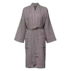 Recycled By Wille Wilma Bademantel Waffelartig Beige / Braun, L-XL