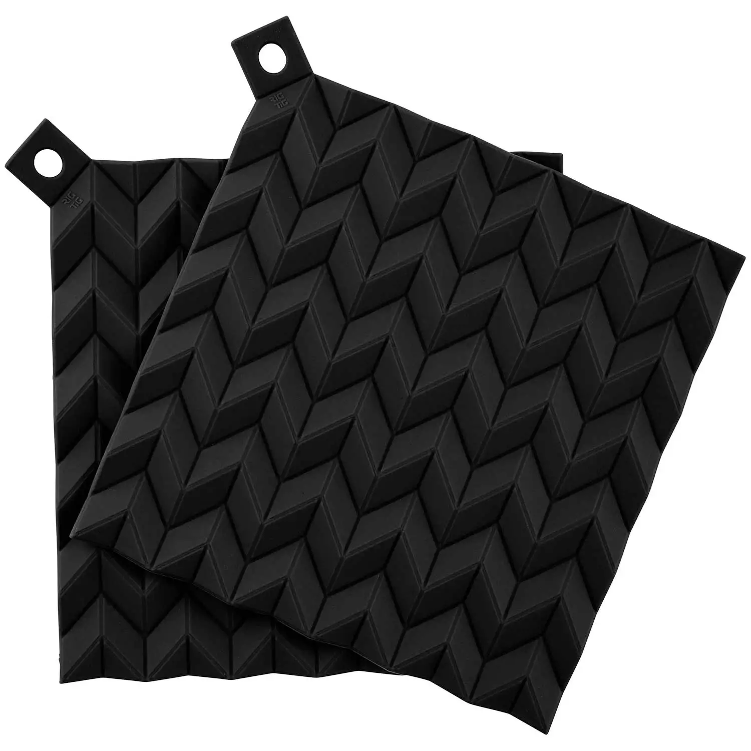 RIG TIG Hold-On Potholder 2 Pcs, Black 1 RIG TIG Hold-On Potholder 2 Pcs, Black