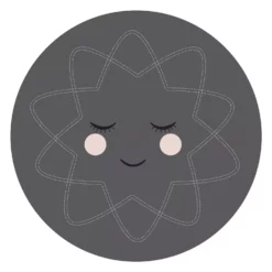 Roommate Hello Sunshine Spielmatte, Grau