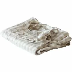 Tell Me More Gingham Taillien Schürze, Natur